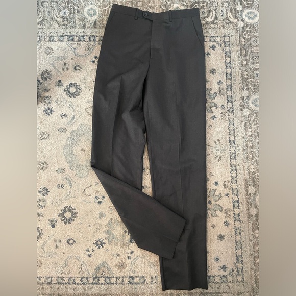 ZANIERI Made in Italy ANGELICO Super 100'S Wool Flat Front Trouser size 33 New! - Picture 2 of 7